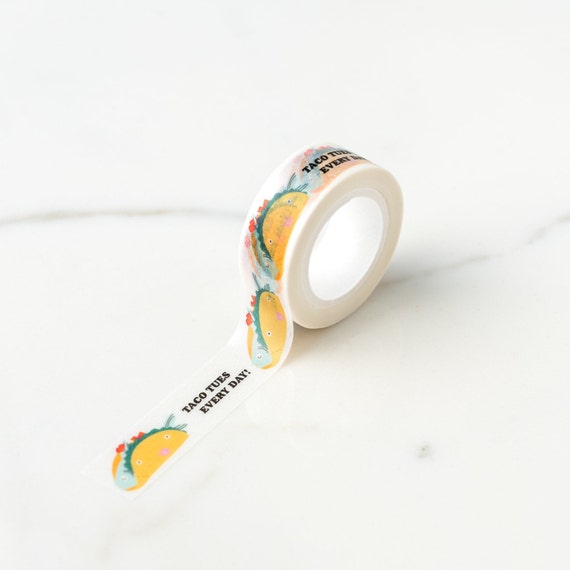 Taco Tuesday Fish Taco "Taco Tues Every Day" Washi Tape