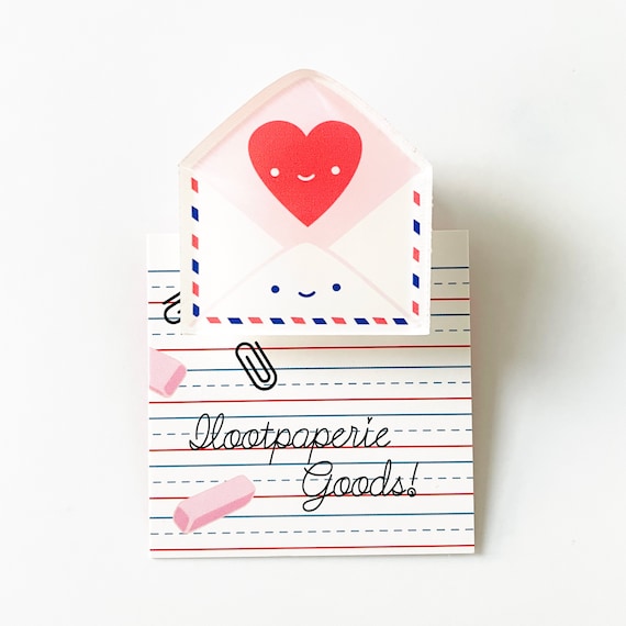 Love Mail Envelope Decorative Acrylic Clip