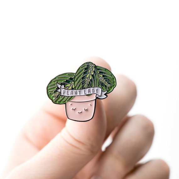 NEW** Plant Lady Prayer Plant Enamel / Lapel Pin