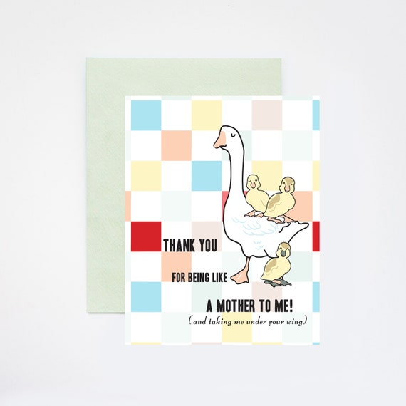 Like a Mother Goose and Baby Geese Mother Figures Mother's Day Card