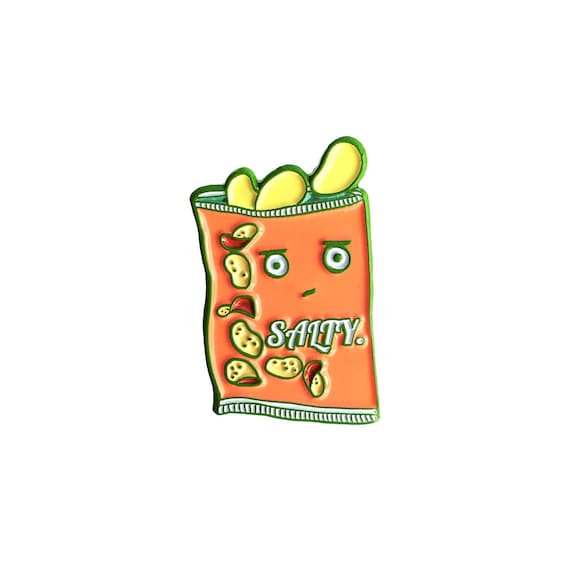 NEW** Salty Bag of Chips Soft Enamel / Lapel Pin