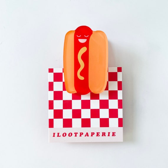 Hot Dog Decorative Acrylic Clip