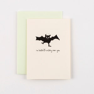 Bat Sh%t Crazy Halloween Greeting Card image 1