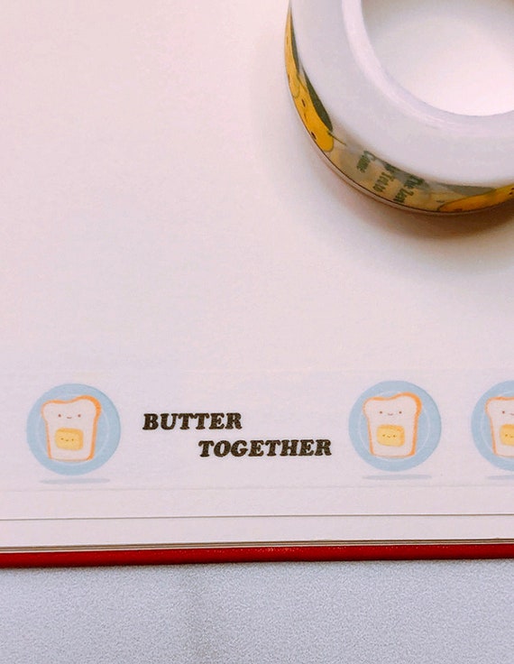 Butter Together Washi Tape, Pattern Paper Tape, Gift Wrap, Stocking Stuffer, Journal, Planner, Holiday, Gifts