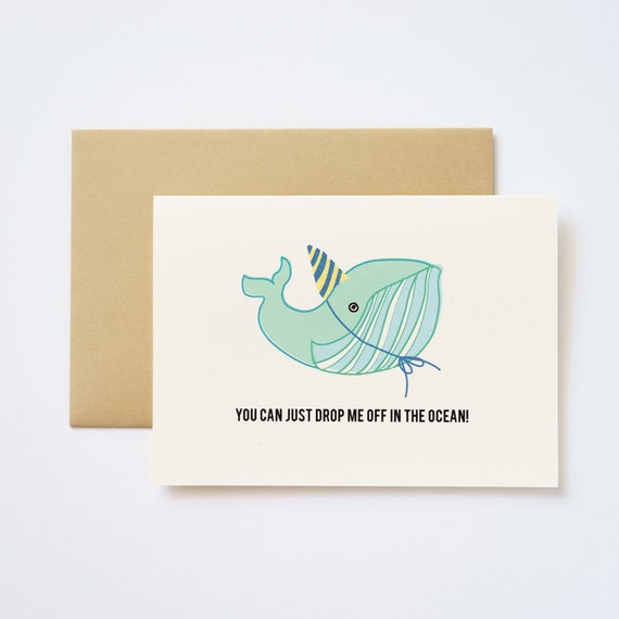 Birthday Whale Card