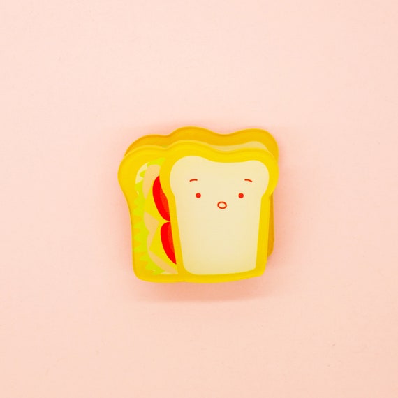 Surprised Sandwich! Decorative Double Sided Clear Acrylic Clip