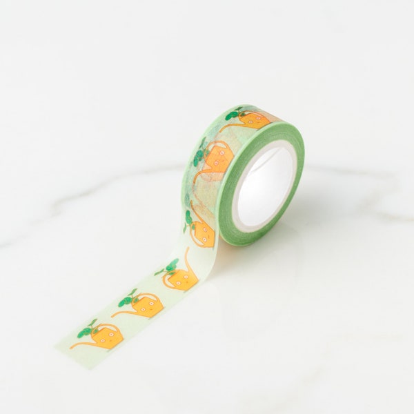 Yellow Vintage Watering Can Washi Tape, Pattern Paper Tape, Gift Wrap, Stocking Stuffer, Kawaii Tape, Journal, Planner, Holiday, Gifts