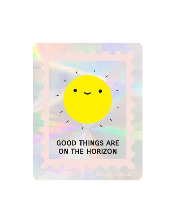 RESTOCKED** Good Things On the Horizon Suncatcher Sticker Rainbow Maker Window Decal