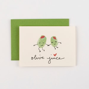 Cartão de felicitações Olive Juice Olives Valentines Love