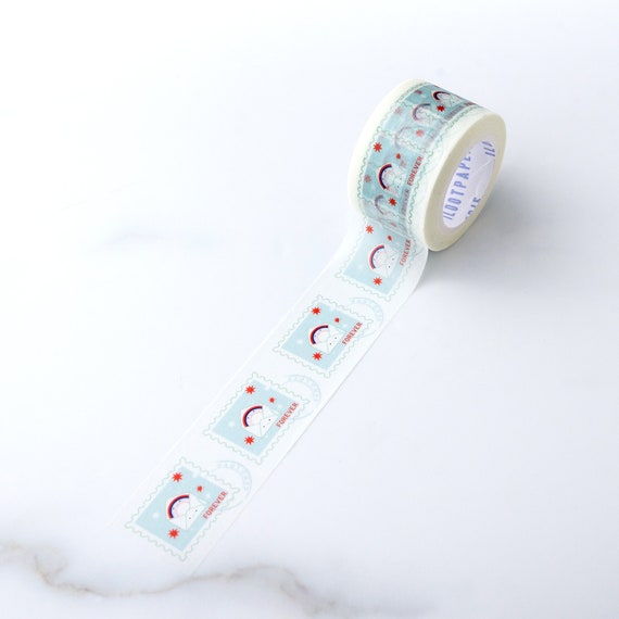 Forever Cosmos Stamp Washi Tape, Pattern Paper Tape, Gift Wrap, Stocking Stuffer, Kawaii Tape, Journal, Planner, Holiday