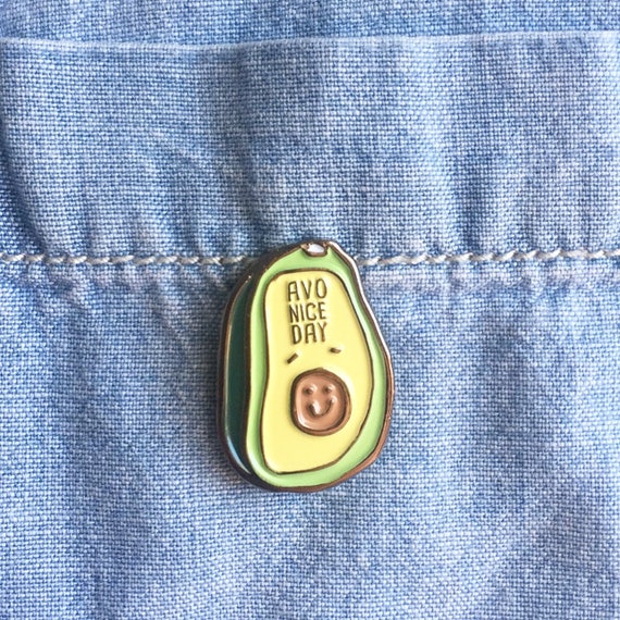 NEW! Avo Nice Day Avocado Brunch Enamel / Lapel Pin