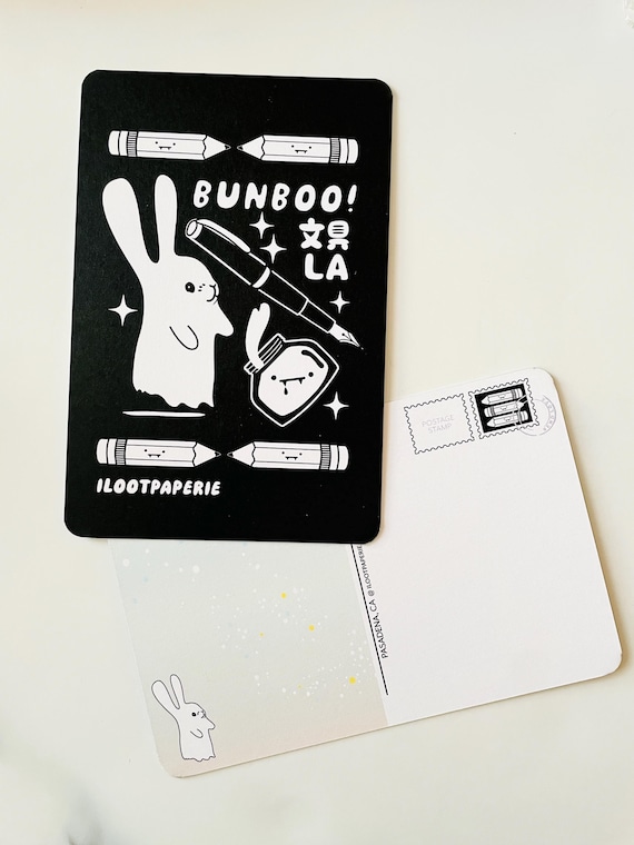 Bunboo! Ghost Bunny BunguLA 文具 6" x 4" A6 Post Card
