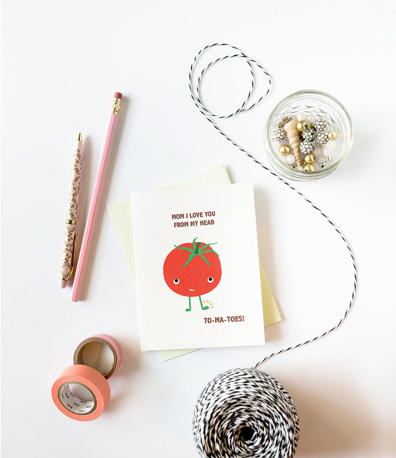 Love You Head to Tomatoes / Tomato Mother's Day Card image 2