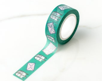 Happy Letter! Happy Mail Box Washi Tape, Pattern Paper Tape, Gift Wrap, Stocking Stuffer, Kawaii Tape, Journal, Planner, Holiday, Gifts