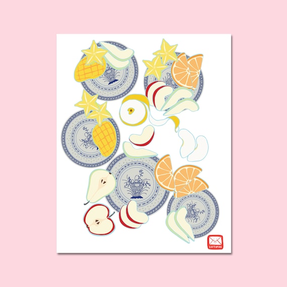 Cut Fruit Love Language Giclée Art Print 8 x 10"