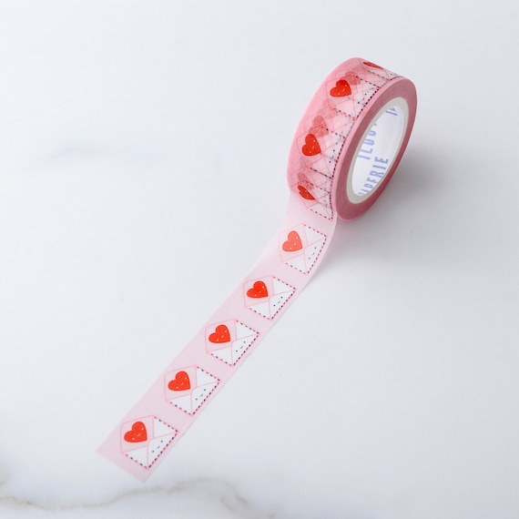 Send Love Valentine's Galentine's Edition Washi Tape, Pattern Paper Tape, Gift Wrap, Stocking Stuffer, Journal, Planner, Holiday, Gifts