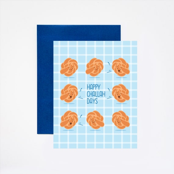 Happy Challah Days Rosh Hashanah / Hanukkah Jewish New Year Greeting Card