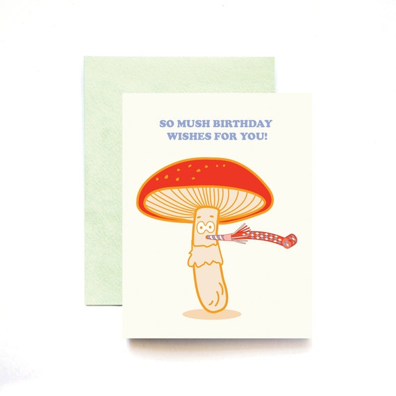 So Mushroom Birthday Wishes For You Greeting Card
