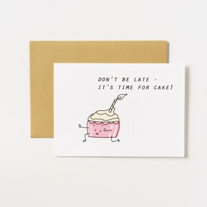 Runaway Cupcake Geburtstagsgrußkarte