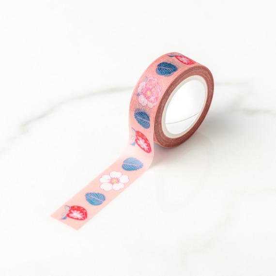 Sweet Strawberry and Strawberry Flower Washi Tape