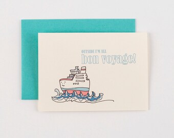 Tugboat Bon Voyage Greeting Card