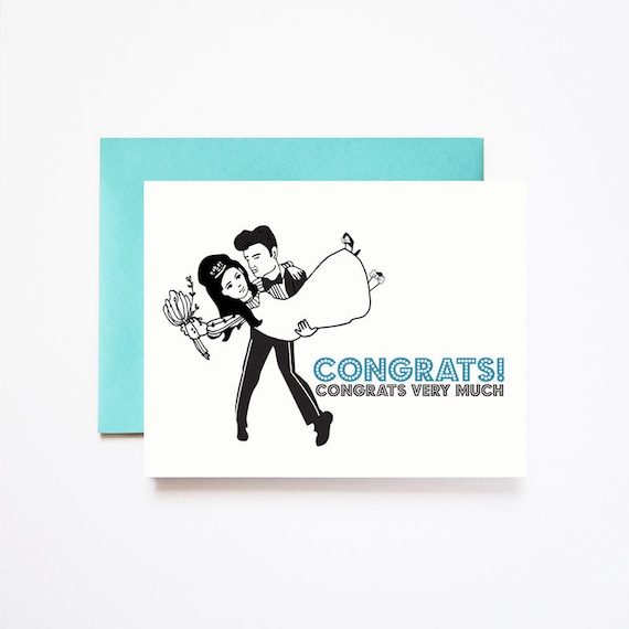 Elvis Congrats Wedding Greeting Card