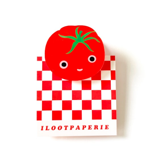 Tomato Decorative Double-Sided Acrylic Clip
