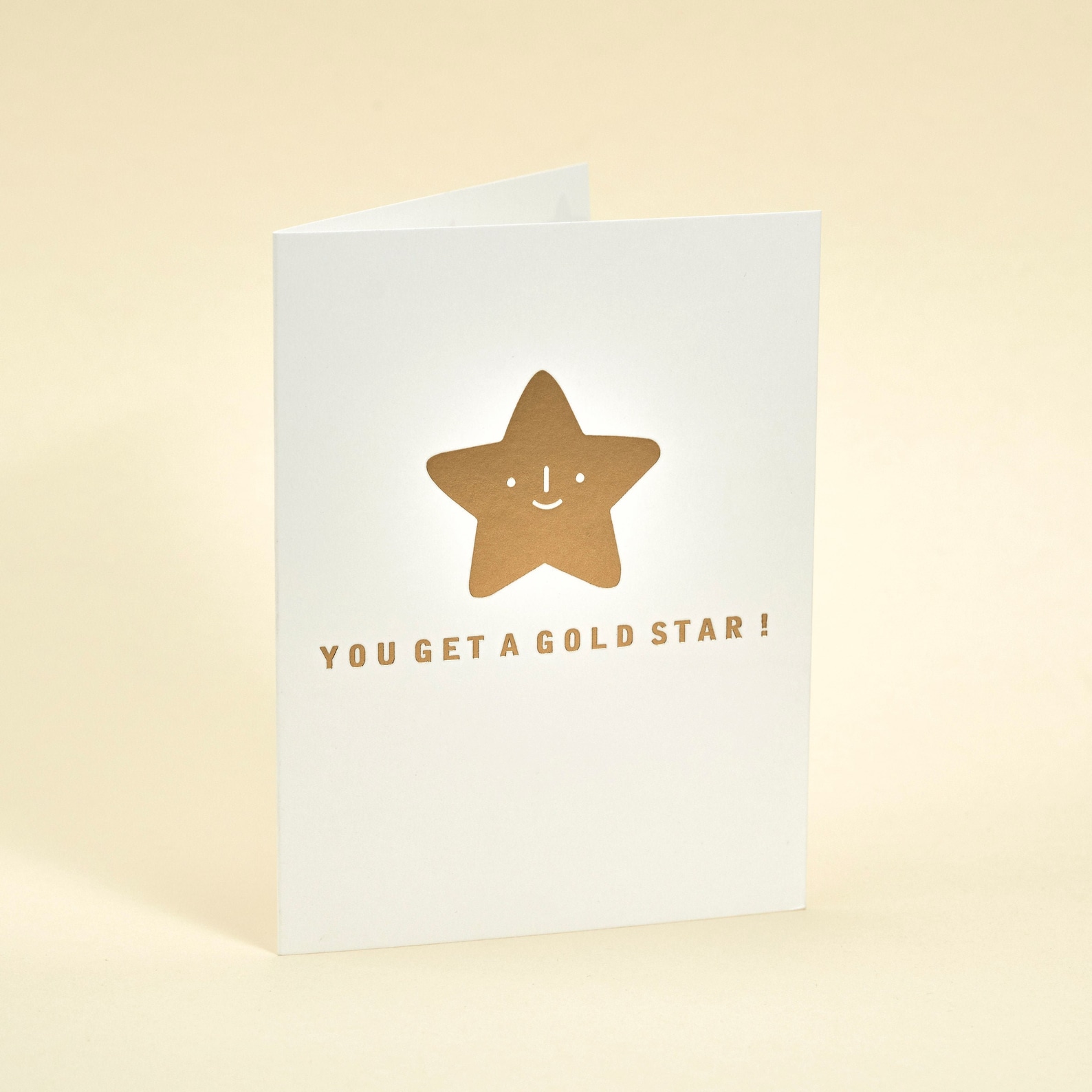 You Get a Gold Star Congratulations Foil Greeting Card Etsy