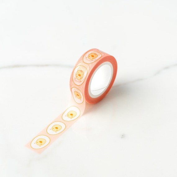 Happy Soft Boiled Hard Boiled Egg Washi Tape