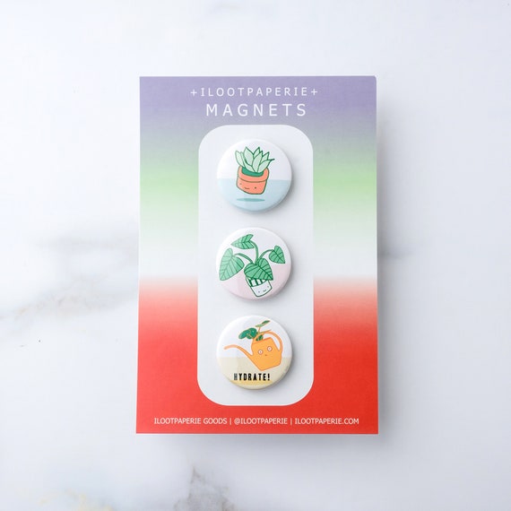 Plant Lover Set of 3 Magnets