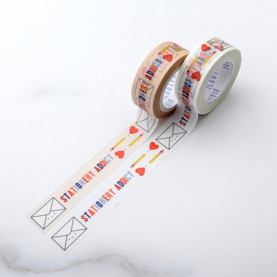 Stationery Addict Washi Tape, Pattern Paper Tape, Gift Wrap, Stocking Stuffer, Journal, Planner, Holiday, Gifts