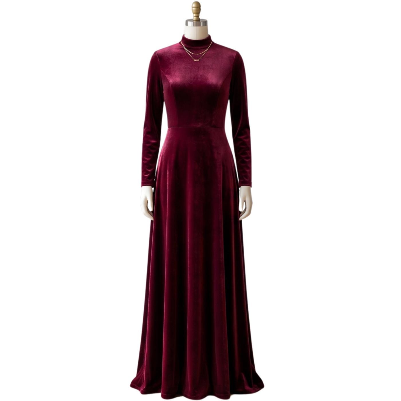 Long Burgundy Wedding Guest Dress - Etsy Long Burgundy Wedding Guest Dress - Etsy