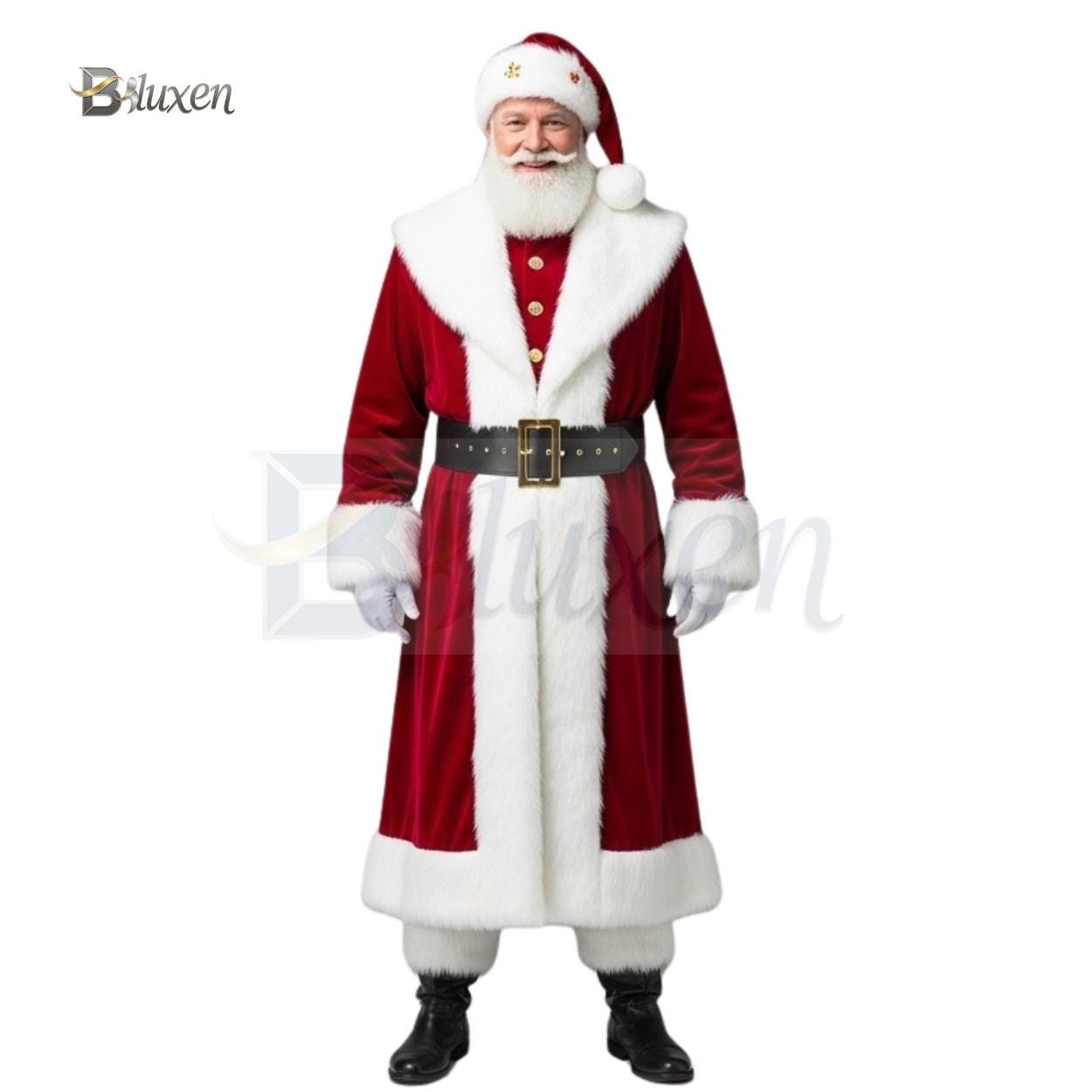 Costume Noel Costume De Père Noël Pour Homme Grande Taille XXL Déguisement  Noel, image size:1250x1250