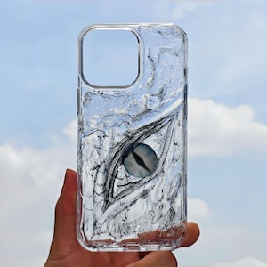 Gothic Style Evil Eye iPhone Case Handmade Weirdly Beautiful Phone Case Halloween Gift