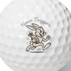 Zestaw piłek golfowych Hare Trigger, wzór z czasów II wojny światowej, nowość dla golfisty zdjęcie 1