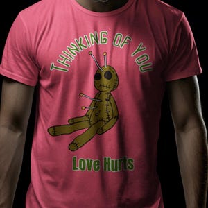 Thinking of You Voodoo Doll T-Shirt image 3