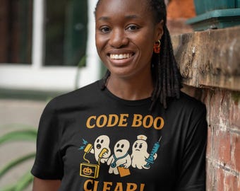 Nurse Halloween Shirt, Funny Doctor Code Boo Tee, Spooky Season