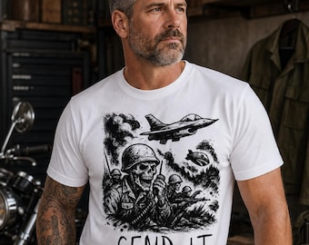 Skull Soldier Send It T-shirt, militair tactisch shirt