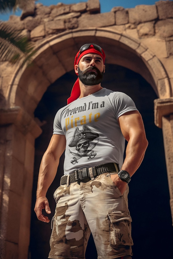 Funny Pirate Halloween Shirt, Lazy Costume Tee, Spooky Season