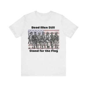 Skeleton Soldier Shirt, Military History Tee, American Flag Skull Graphic image 6