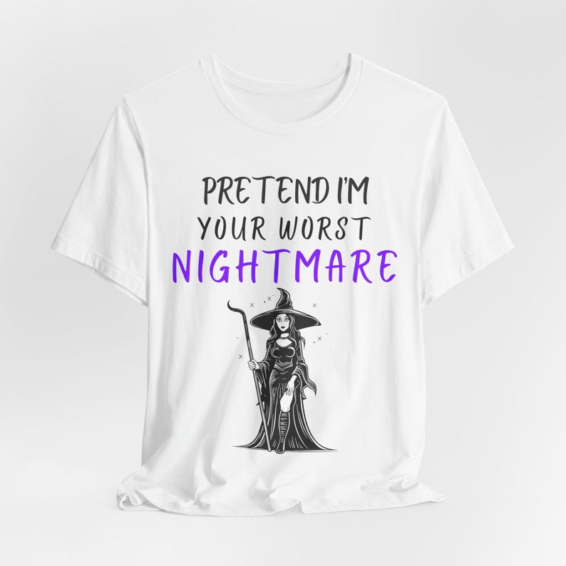 Funny Halloween Costume Shirt, Sassy Nightmare Tee, Spooky Season image 3