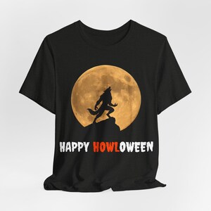 Werewolf Halloween Shirt, Gothic Full Moon Tee, Spooky Season image 6