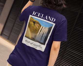 Skógafoss Iceland Waterfall T-Shirt from SunSpun Creations