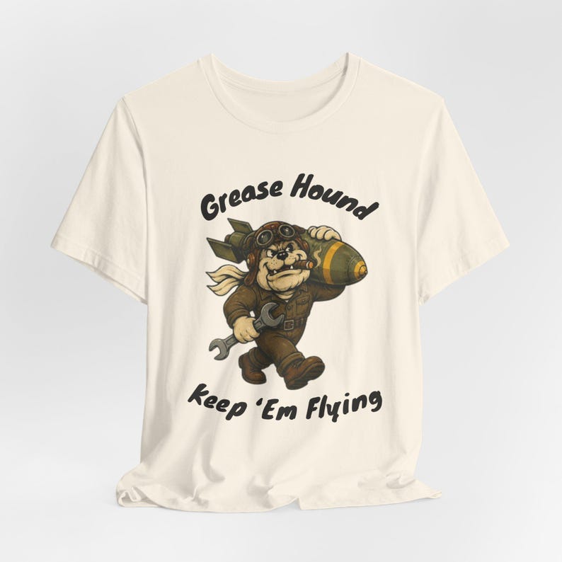 WWII Aviation Mechanic Shirt, Keep Em Flying Retro Warbird Tee image 8