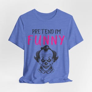 Funny Clown Halloween Shirt, Lazy Costume Tee, Spooky Season image 9