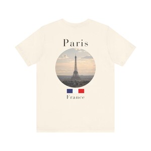 Paris Shirt, Minimalist Eiffel Tower French Travel Tee image 8