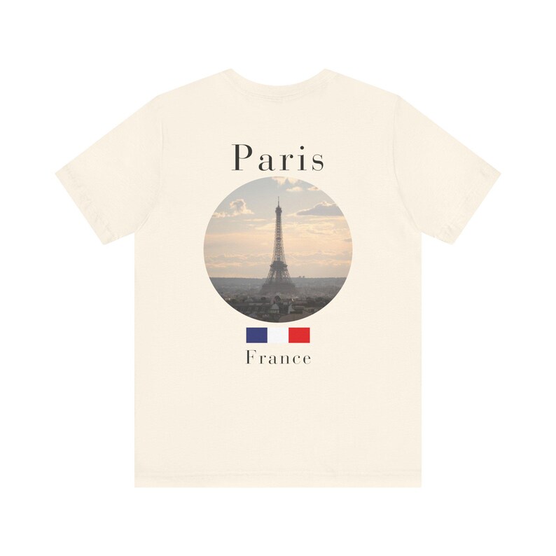 Paris Shirt, Minimalist Eiffel Tower French Travel Tee image 8