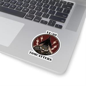 F-14 Tomcat VF-98 Tomcatters Navy Fighter Squadron Sticker, Aviation Decal image 6