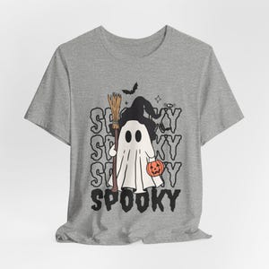 Ghost Witch Halloween Shirt, Gothic Spooky Tee, Spooky Season image 5