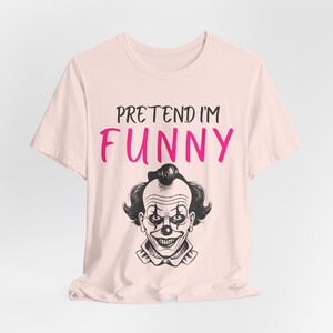 Funny Clown Halloween Shirt, Lazy Costume Tee, Spooky Season image 5